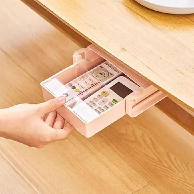 Sertar suplimentar pentru birou, Zola®, montare sub birou, 4 compartimente, plastic, 15.5x22.5x13 cm, roz Sertar suplimentar pentru birou, Zola®, montare sub birou, 4 compartimente, plastic, 15.5x22.5x13 cm, roz